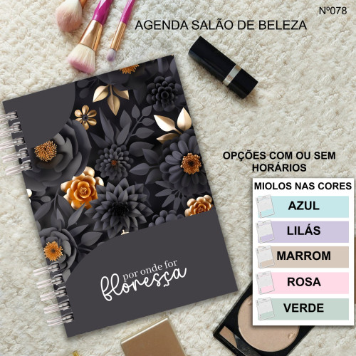 Agenda Salao de Beleza Flores Black