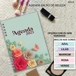 Agenda Salao de Beleza Florida Azul